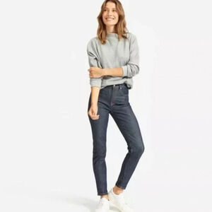 Everlane The Mid-rise Skinny denim Jeans Ankle crop size 25 in Dark Indigo